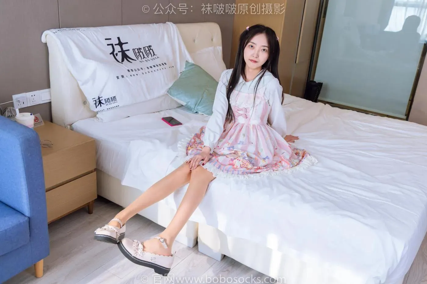 [BoBoSocks袜啵啵]NO.187 稚予-Lolita裙、白皮鞋、肉丝 [140P]插图9